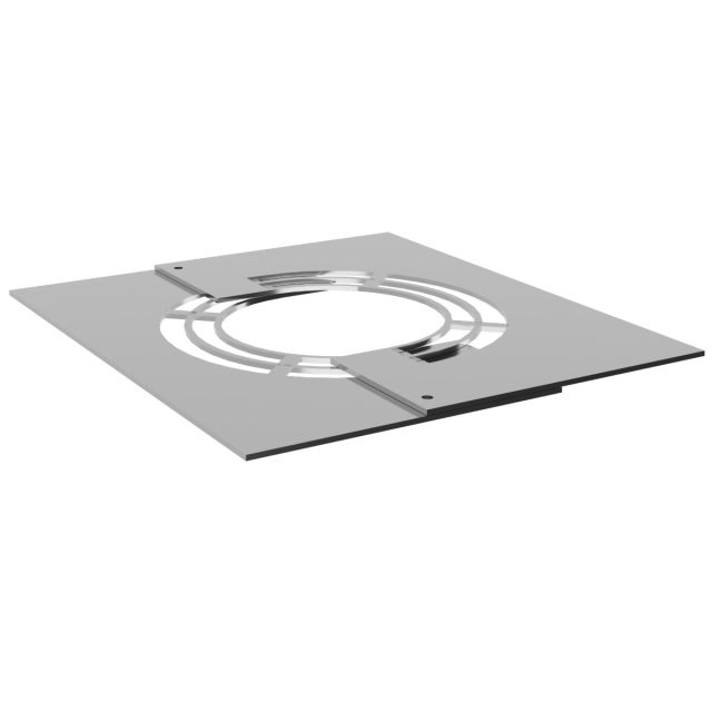 Ceiling panel ventilated two-part angular Ø 130-150-180-200 mm