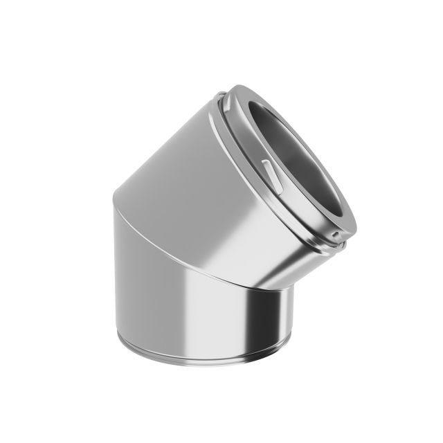 twin wall flue pipe - elbow 45°
