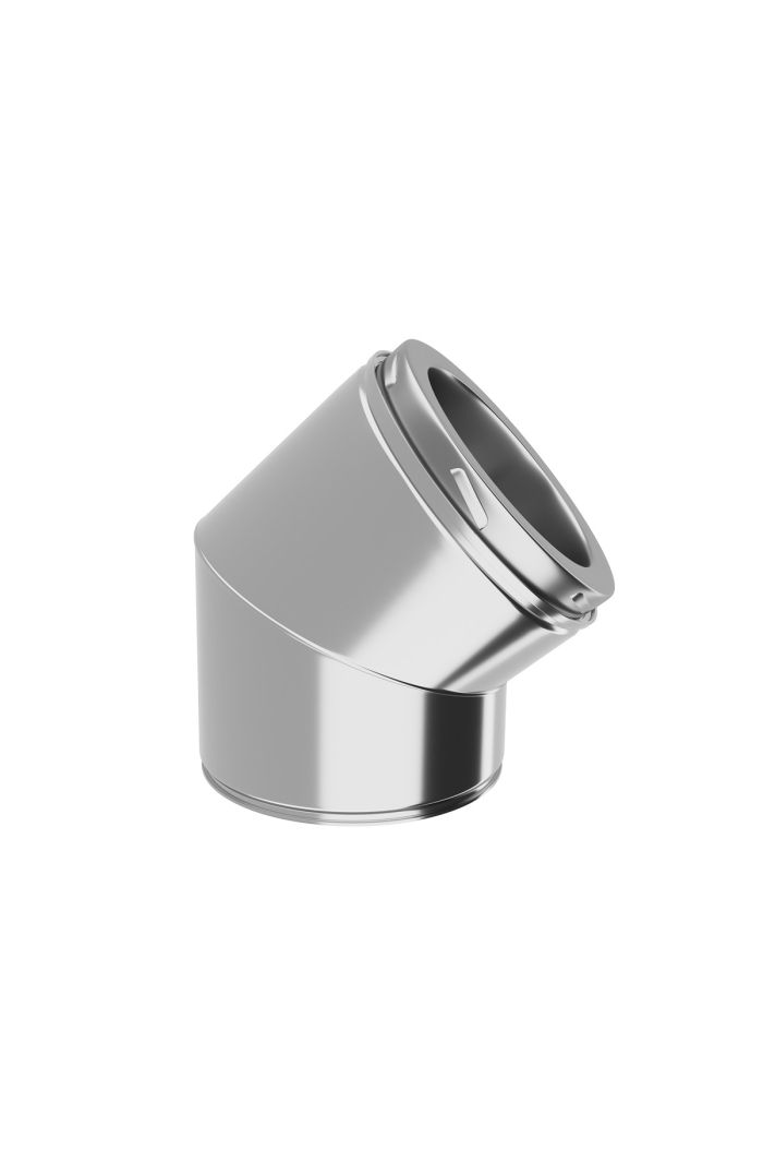 twin wall flue pipe - elbow 45°
